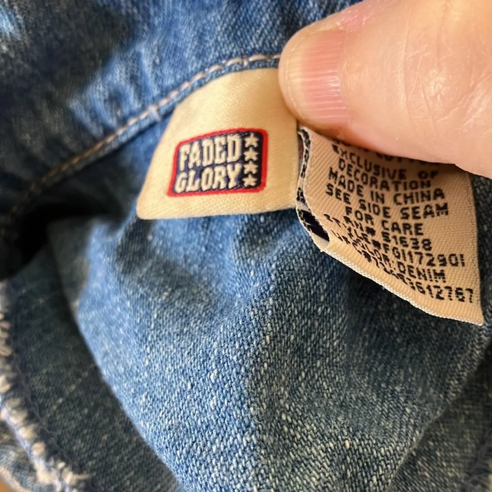 FINAL MARKDOWN Faded glory girls denim dress 12 months